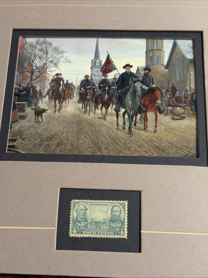Mort Kunstler Civil War Print JACKSON AT ANTIETAM - Custom Framed - with Stamp - Image 2 of 4
