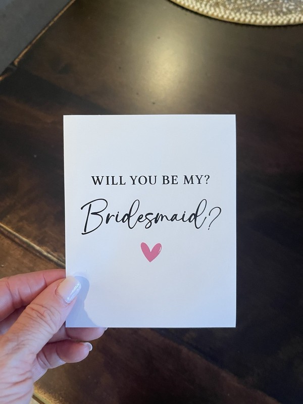 Will You Be My Bridesmaid Stickers Decal - set of 5