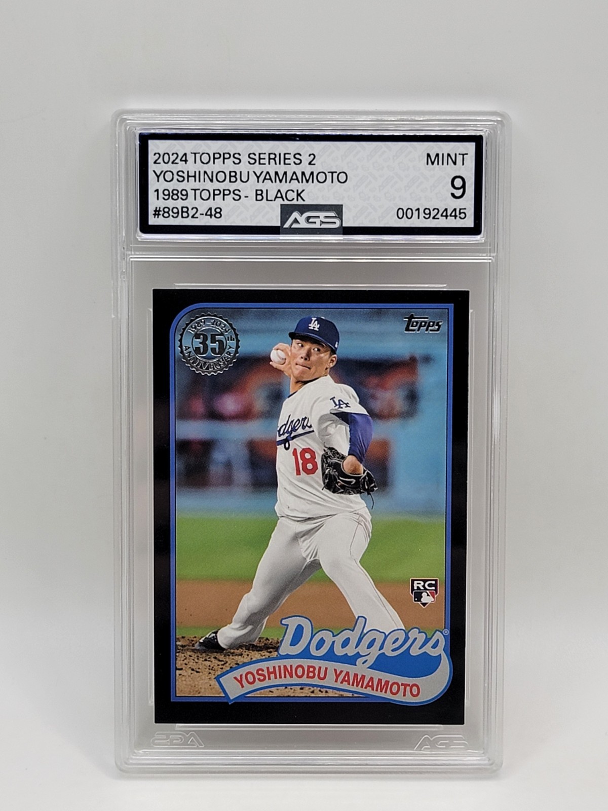 2024 Topps Series 2 - 1989 Topps Baseball Yoshinobu Yamamoto #89B2-48 Black /299