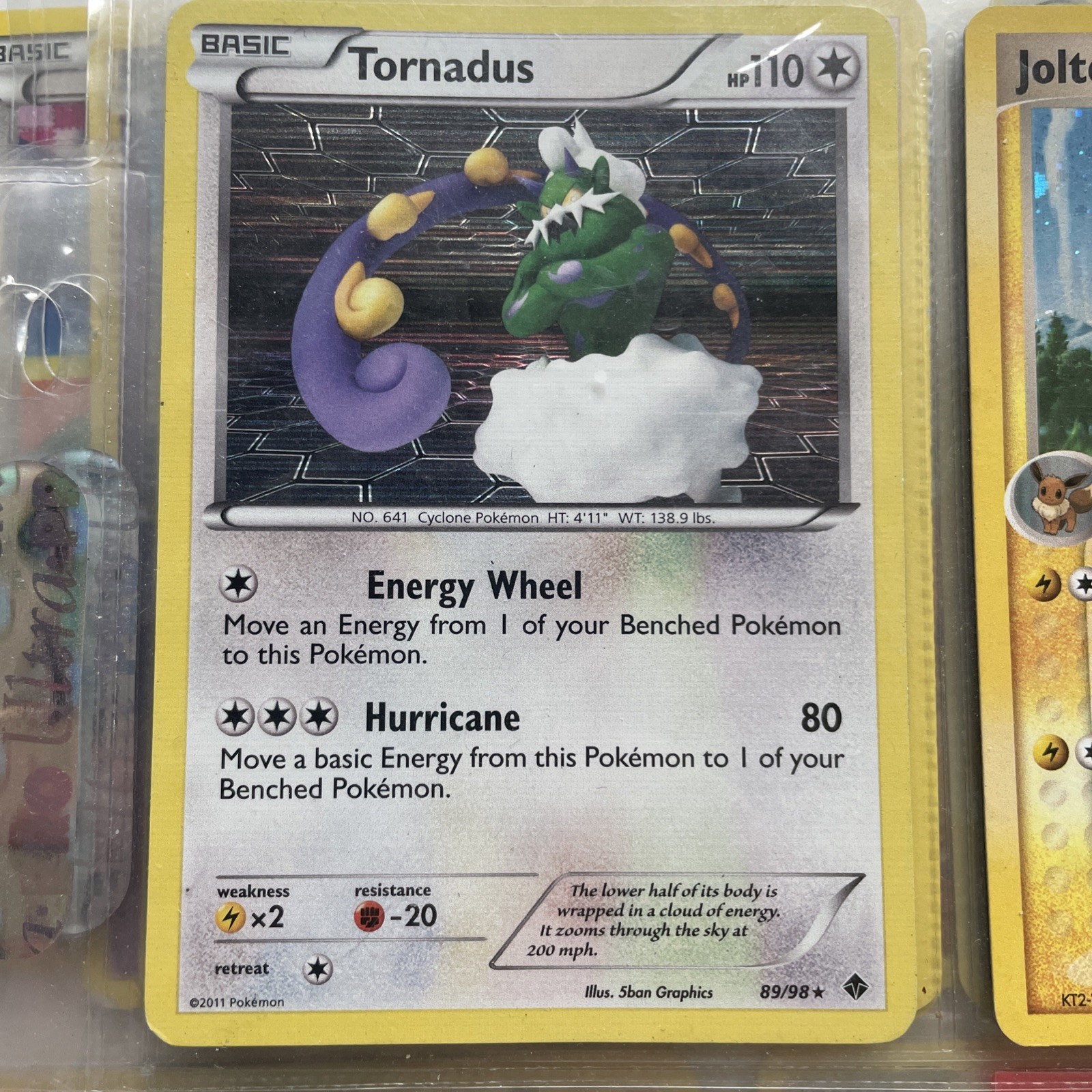 ☁️Tornadus 89/98 Emerging Powers 2011, Holo Rare, Near Mint, English🚨🔥🚨