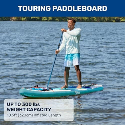 #ad AQUA LEISURE AQUA PRO HALCYON TOURING STAND UP PADDLEBOARD 10#x27;6quot; MULTI COLOR $176.66