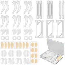 34 Pairs Clear Eyeglasses Retainers Sets, Silicone Glasses Grips for Behind T...