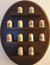 Franklin Porcelain Thimbles 1978 Flowers Of Holland by Ronald Van Ruyckevelt