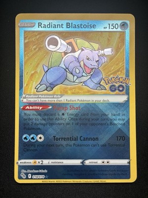 Pokemon: Radiant Blastoise 018/078 Pokemon Go