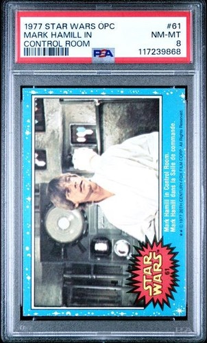 1977 OPC Star Wars #61 Mark Hamill in Control Room