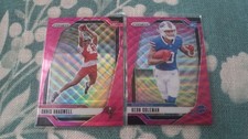 (8) Assorted 2024 Prizm Pink Wave Parallels 2 Rookie Cards RC's Coleman, Faulk