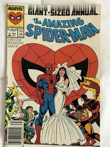 Marvel Comics The Amazing Spider-Man Annual #21 1987 Special Wedding Issue
