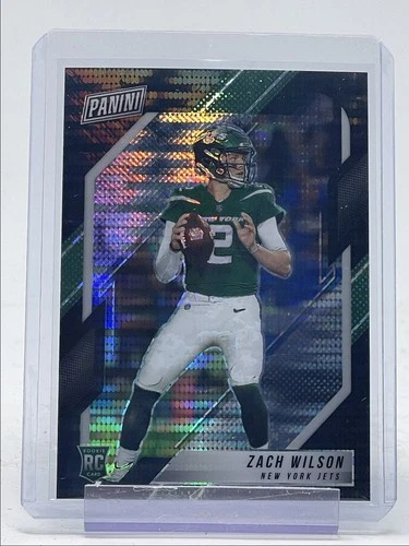 ZACH WILSON 2021 PANINI VIP GOLD ROOKIE FOOTBALL PULSAR JETS RC /5 Q5159