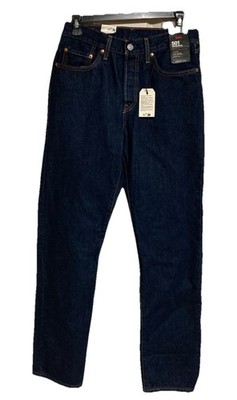 Men's Levi's 501 Original Fit Jeans Blue Dark Wash Size 27x32 NWT