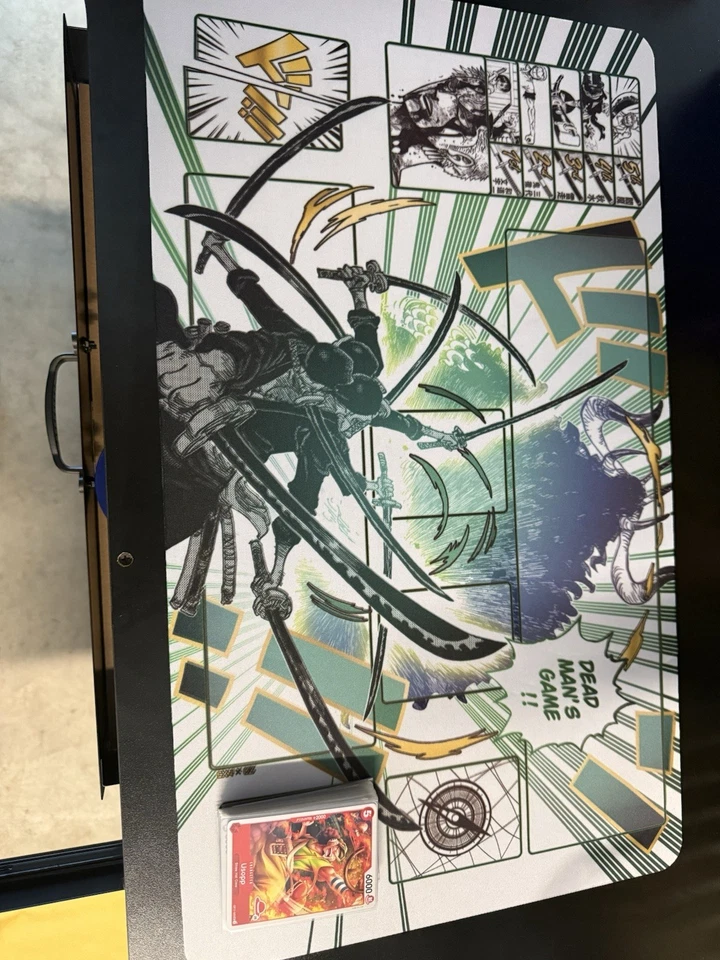 Alfombra de juego Zoro de una pieza-ANIME TCG para una pieza, antideslizante, ENVÍO GRATUITO Foto 4 de 4