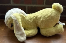 Rare Vintage Rushton Yellow Sleepy Bunny Rabbit Plush Stuffed Animal