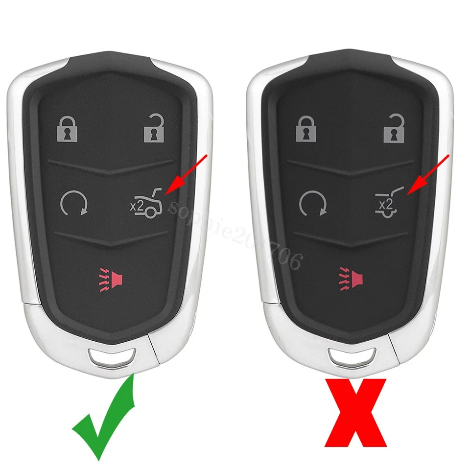 2 Replacement For 2015 2016 2017 2018 2019 Cadillac XTS ATS CTS Remote Key Fob - Image 2 of 4