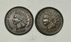 1889 AU AND 1896 AU INDIAN CENT