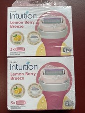 Schick Intuition Lemon Berry Breeze Refill Blade Cartridges for Women, 8 Ct