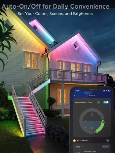 GOVEE H6173 Outdoor Smart LED Strip Light 65.5 ft (20m) IP65 Waterproof - Z03 - Picture 3 of 6