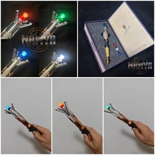 Doctor Who Cosplay 11th Metal Sonic Screwdriver LED Light Colorful Prop Replica