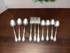 10pc VTG Rogers AUBERGE Stanley Roberts Stainless KOREA Flatware Replacements 