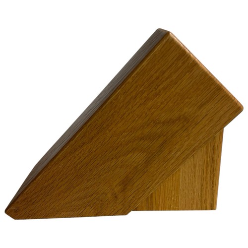 Cutco Essentials Set Block Honey Oak Finish 5-Slot Knife Storage Holder USA - Picture 5 of 7