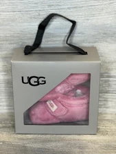 NEW UGG I Bixbee Infant Baby Booties Shoes US 04/05 Medium Pink Fleece Soft NIB