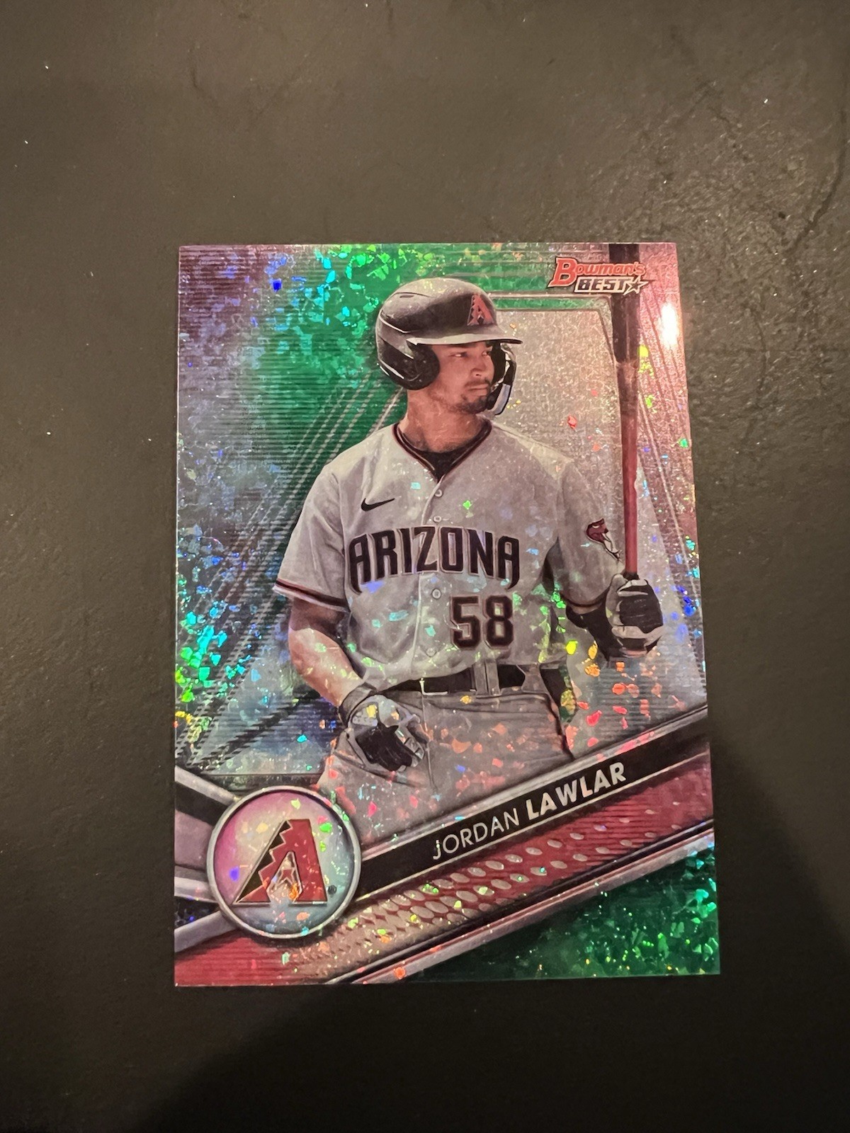 2022 Bowman's Best Top Prospects Jordan Lawlar Green Mini-Diamond Refractor /99