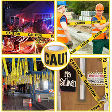 Yellow Caution Tape 3 Inch x 328 Ft Heavy-Duty Barrier Tape for Construction ...