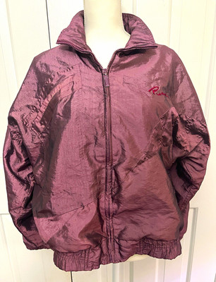 Vintage Puma Women s  Windbreaker Jacket Full Zip Lined Pockets size M