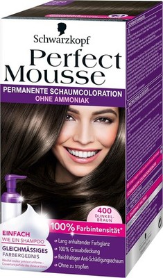 permanente Schaumcoloration, 400 Dunkelbraun, 3er Pack (3 x 1 Stück)