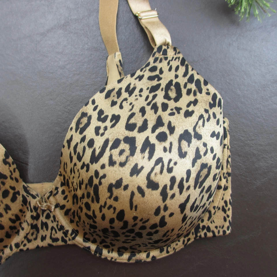 Sujetador Vanity Fair Talla 38DD Dorado Acolchado Con Aros Cierre Ajustable Espalda Foto 4 de 4
