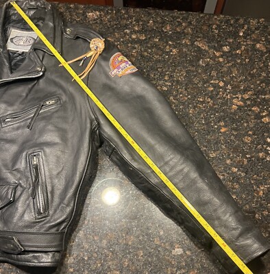 Vintage Harley Davidson 90's Men's Leather Motorcycle Jacket Size