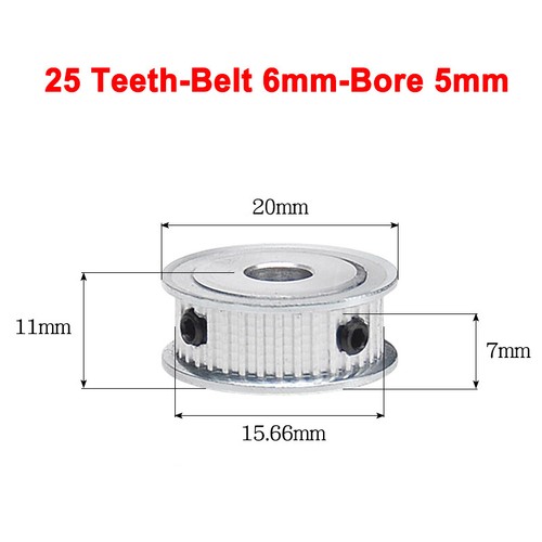MXL Timing Belt Pulley AF type 22-60T Bore 5-20mm for 6mm Width Belt Pitch 2.032 - Picture 23 of 98