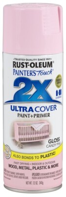 CASE OF (6) RUSTOLEUM 249119 ULTRA COVER 2X GLOSS CANDY PINK SPRAY
