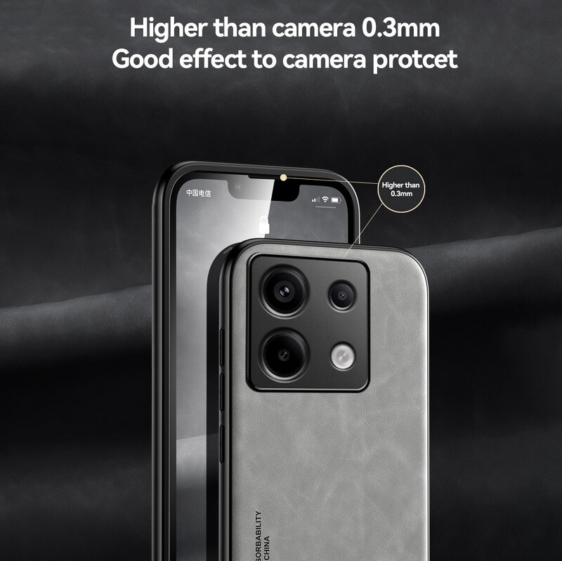 Redmi Note 11 ブラック 本体のみ 背面Magsafeリング貼り MagSafe Magnetic Leather Case For Xiaomi Redmi Note 13 12 11