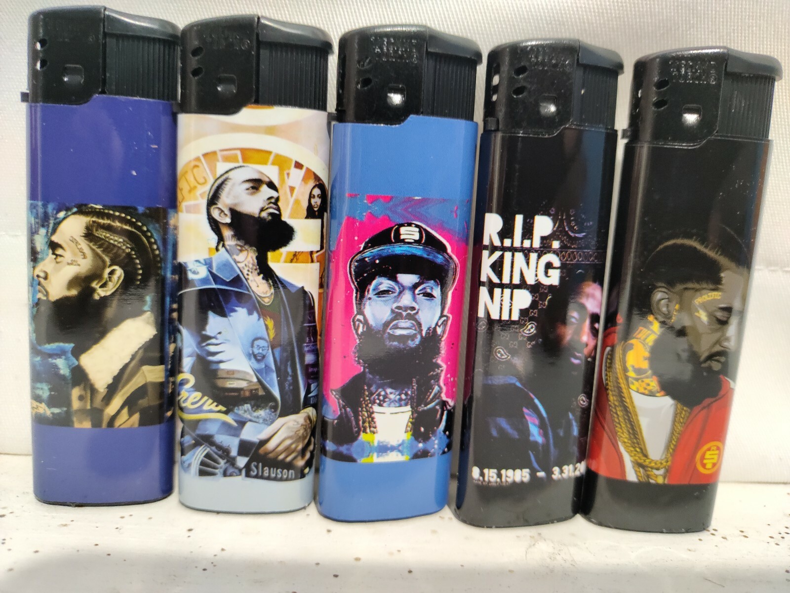10 Count Electronic ignition Nipsey Hussle Hustle DISPOSABLE Gas Lighters