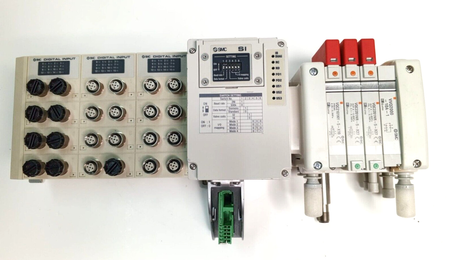SMC EX245-SIB2-X35+3X EX245-DX1-X36 2X VQC2011NY-5-X10 1X VQ2101NY-5-X10 MODUL