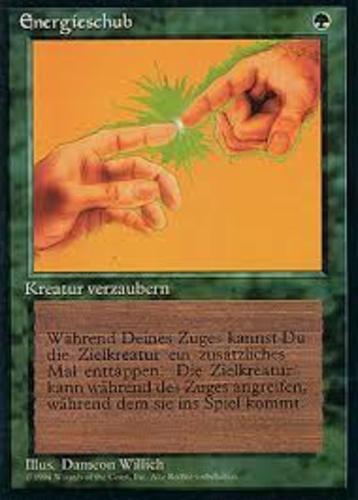 NM-Mint, German MTG Regular Instill Energy - German Foreign Black Bordered Revis - Picture 1 of 1
