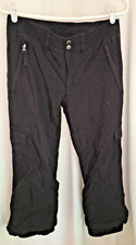 BOYS GIRLS BLACK KEMPER WINTER SKI PANTS SNOWBOARDING SIZE 14 30" 30X25.5