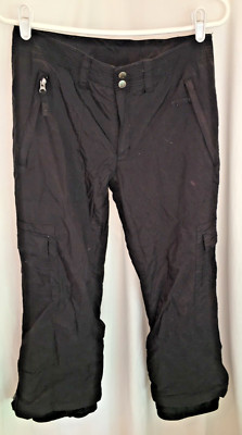 BOYS GIRLS BLACK KEMPER WINTER SKI PANTS SNOWBOARDING SIZE 14 30'' 30X25.5