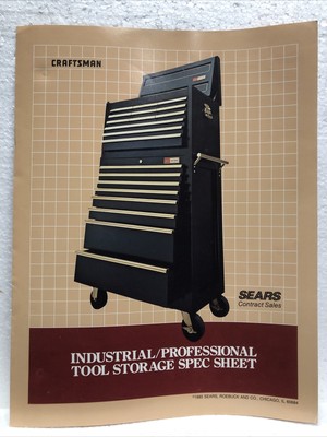 Vintage tool catalog SEARS CRAFTSMAN tool cart chest ...