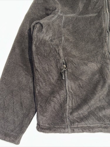 EDDIE BAUER Mens Large Fleece Jumper Full Zip Black Long Sleeve Sweatshirt - Picture 4 of 7