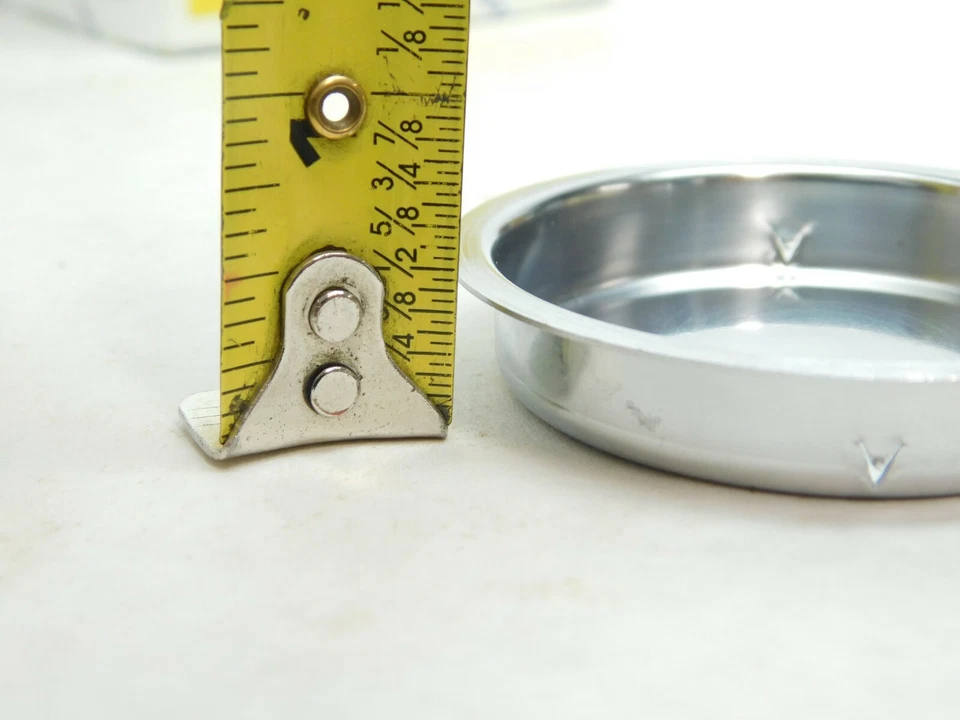 Armario puerta corredera IVES 2 piezas IVES níquel satinado plata tirador taza 2-1/8" diámetro ES Foto 4 de 4