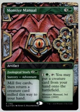 Monster Manual 1782 Borderless Rainbow Foil DnD Secret Lair MTG Near Mint