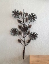 GANCIO APPENDINO RAMO CON FIORI E FOGLIE 22X10 CM