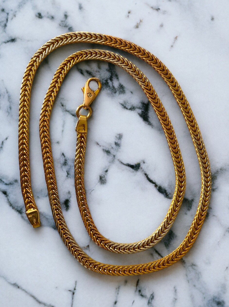 Estate DESIGNER Solid 14K Solid Multi Tone Gold 3… - image 12