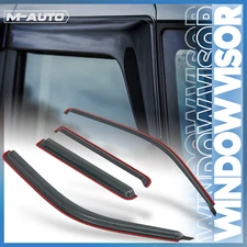 Tape-On Window Visor Shade Smoke Vent Sun Rain Deflector for 91-01 Ford Explorer
