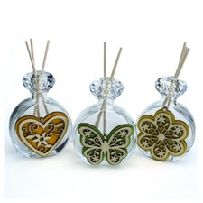 33357 Bomboniere Profumatore Cristallo Vintage Cuore Farfalla Fiore Comunione