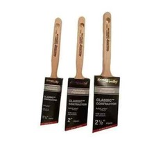 Arroworthy  Classic Paint Brush, Angled Semi Oval , All Sizes, Latex + Oil Paint