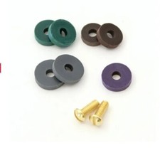 Assorted Flat Faucet Washers With Brass Screws