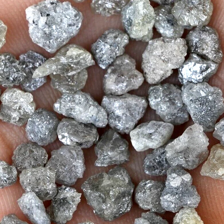 4 PCS Raw Uncut Loose Diamond, Natural Real Rough Diamonds - Image 3 of 3