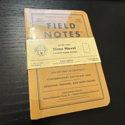 Sealed Pack of Two Field Notes Dime Novel FNC-36 Limited Edition