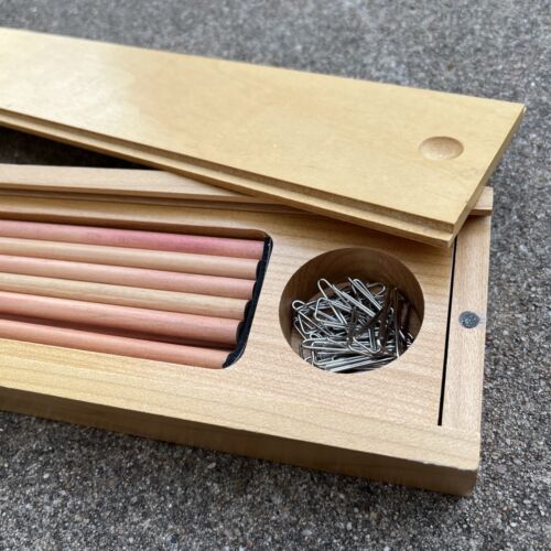 Starbucks Wooden Colored Pencil Holder Case/Kit w/ Pencils - Picture 3 of 7